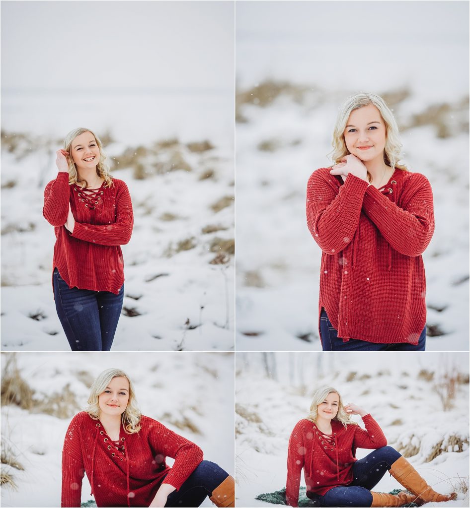 winter senior picture