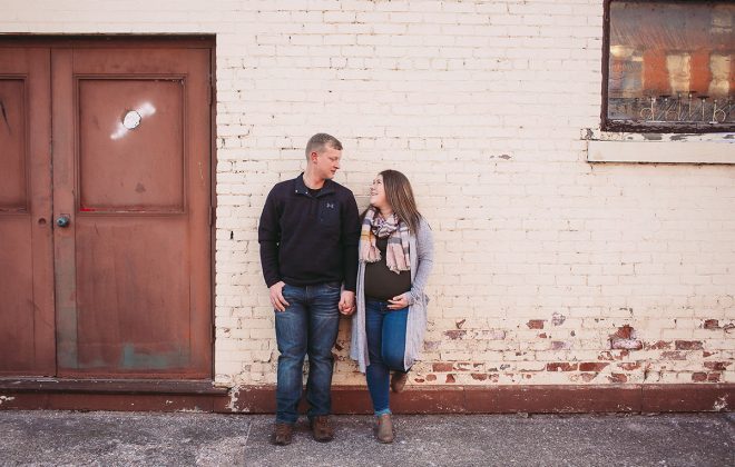 urban michigan winter maternity session